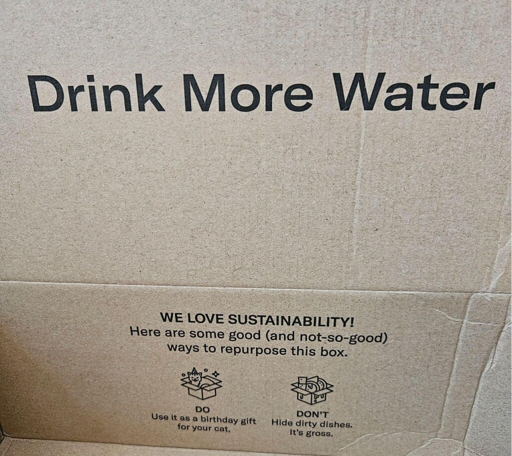 Waterdrop packaging