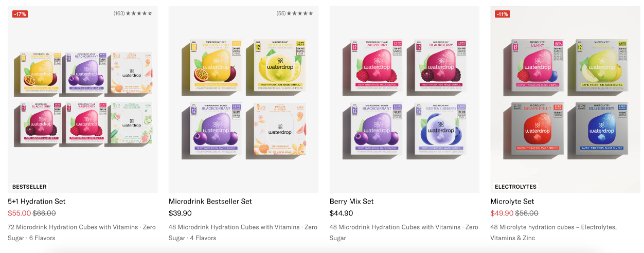 Waterdrop bundles