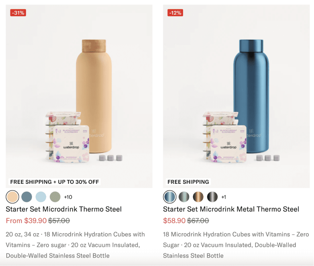 Waterdrop bundles