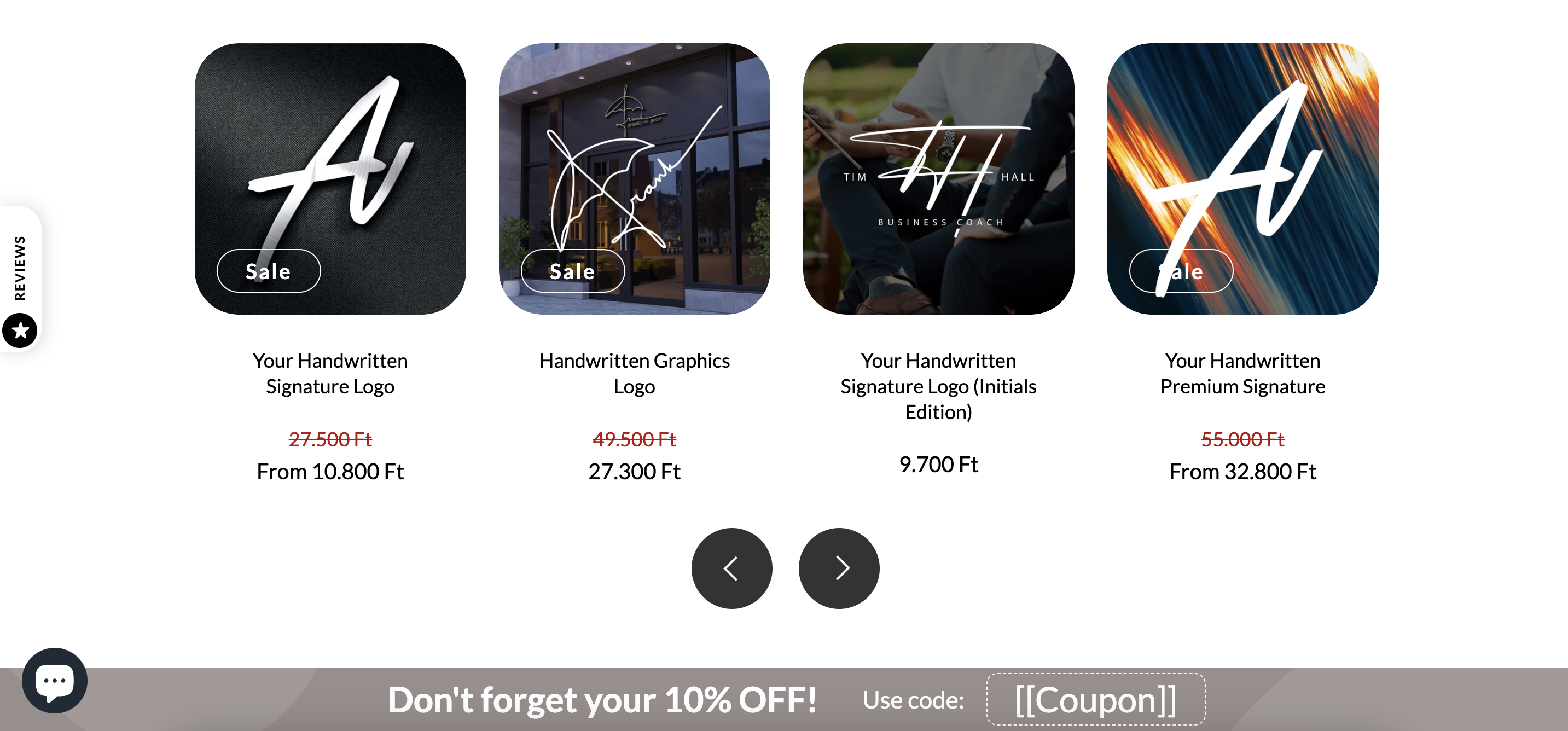 Artlogo's website notification bar example