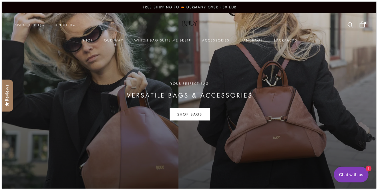 Bukvybag sticky bar example