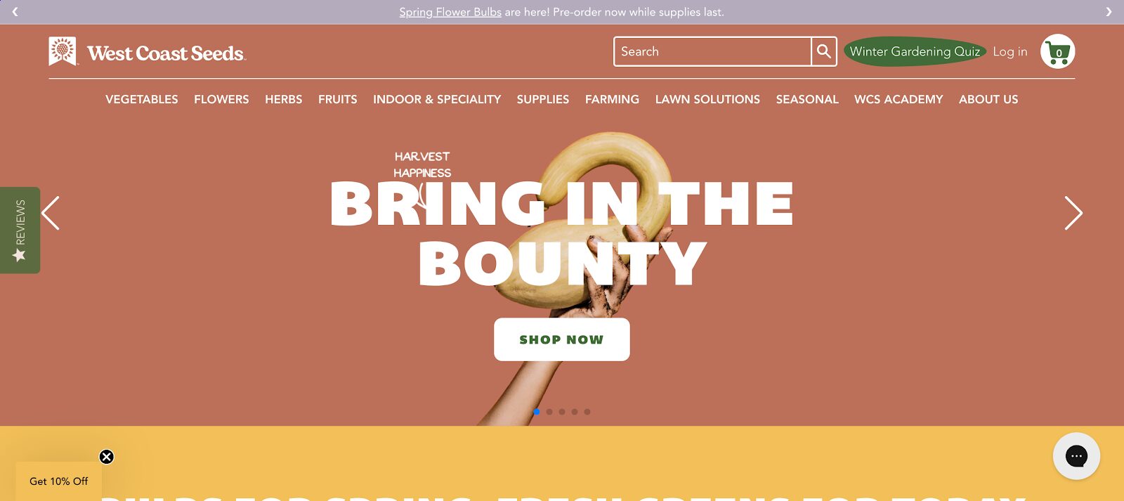 A seasonal and abundance-focused message that connects emotionally with gardeners and hobbyists.