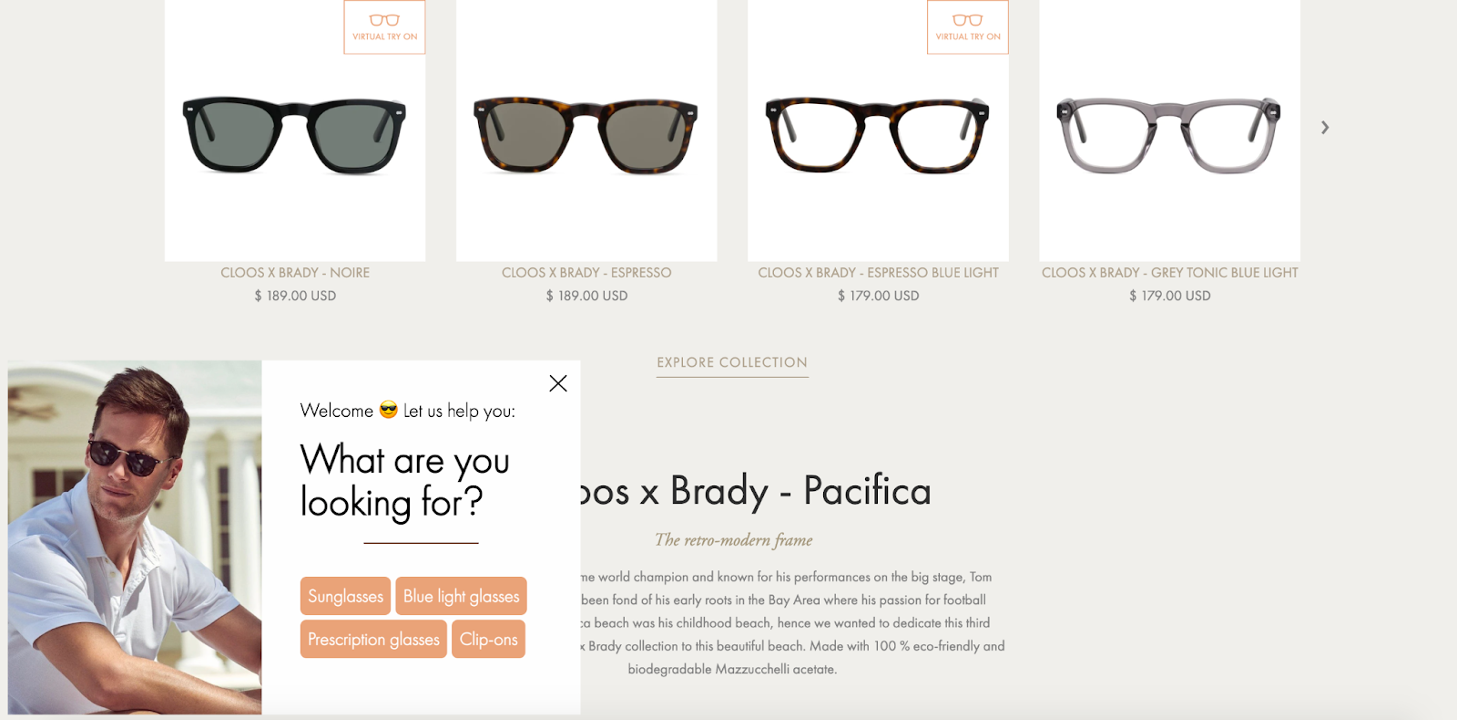 Discovering website personalization opportunities with a side message