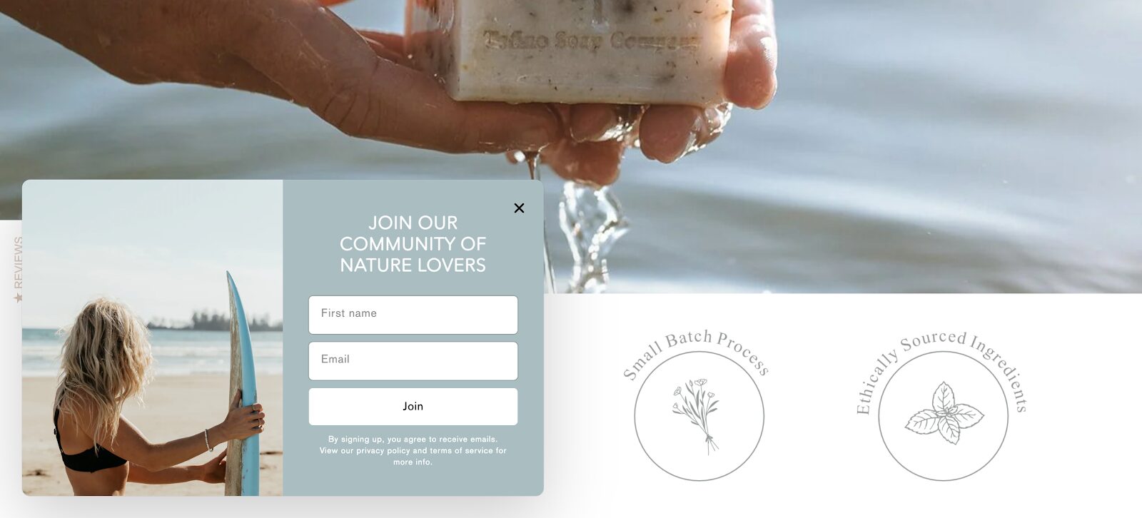 Fit your brand colors to your website popup, so your overall popup design matches.