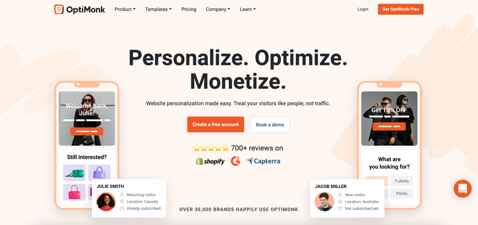 OptiMonk is one of the best website optimization tools