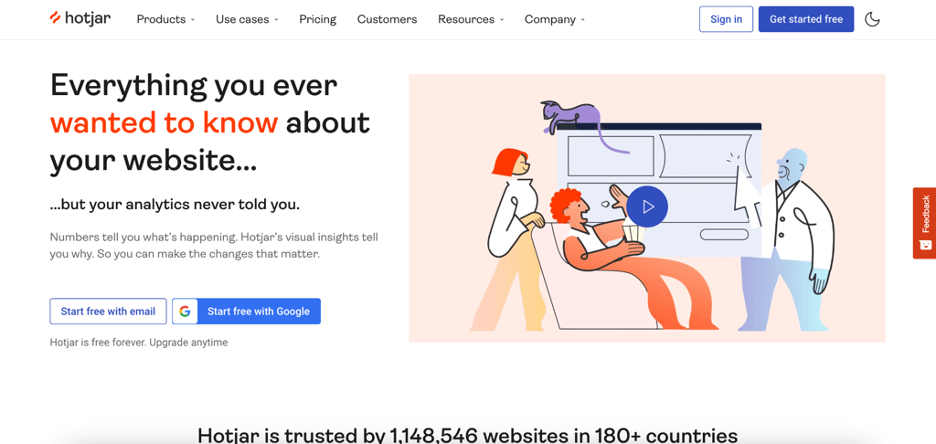 Hotjar is a website optimization tool