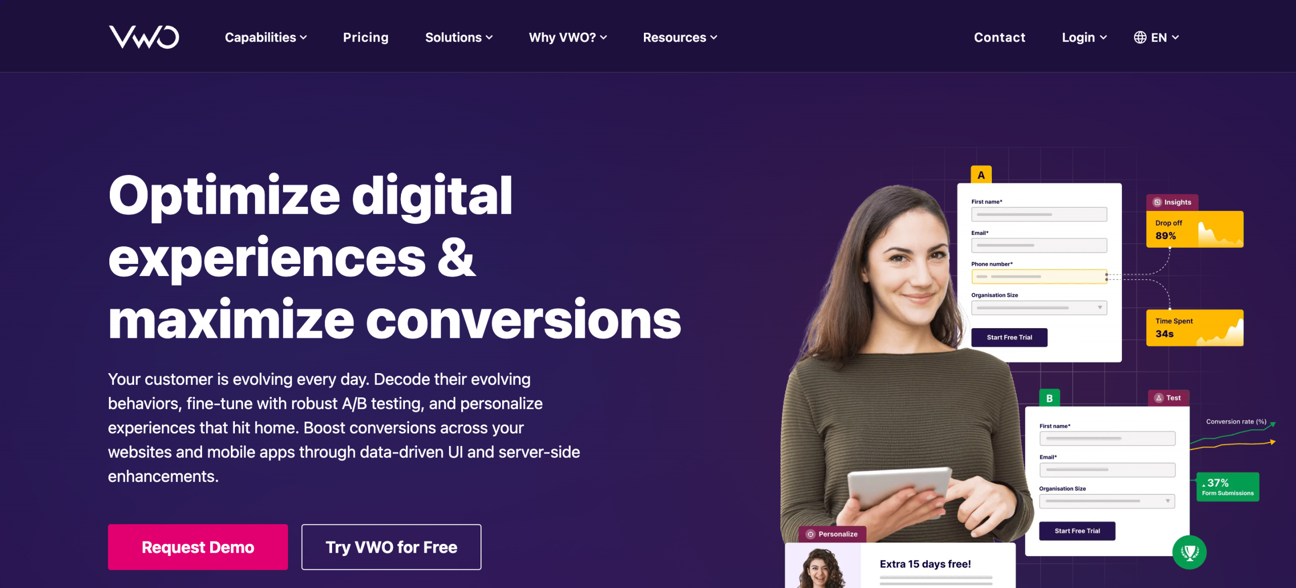 Increase conversions with VWO