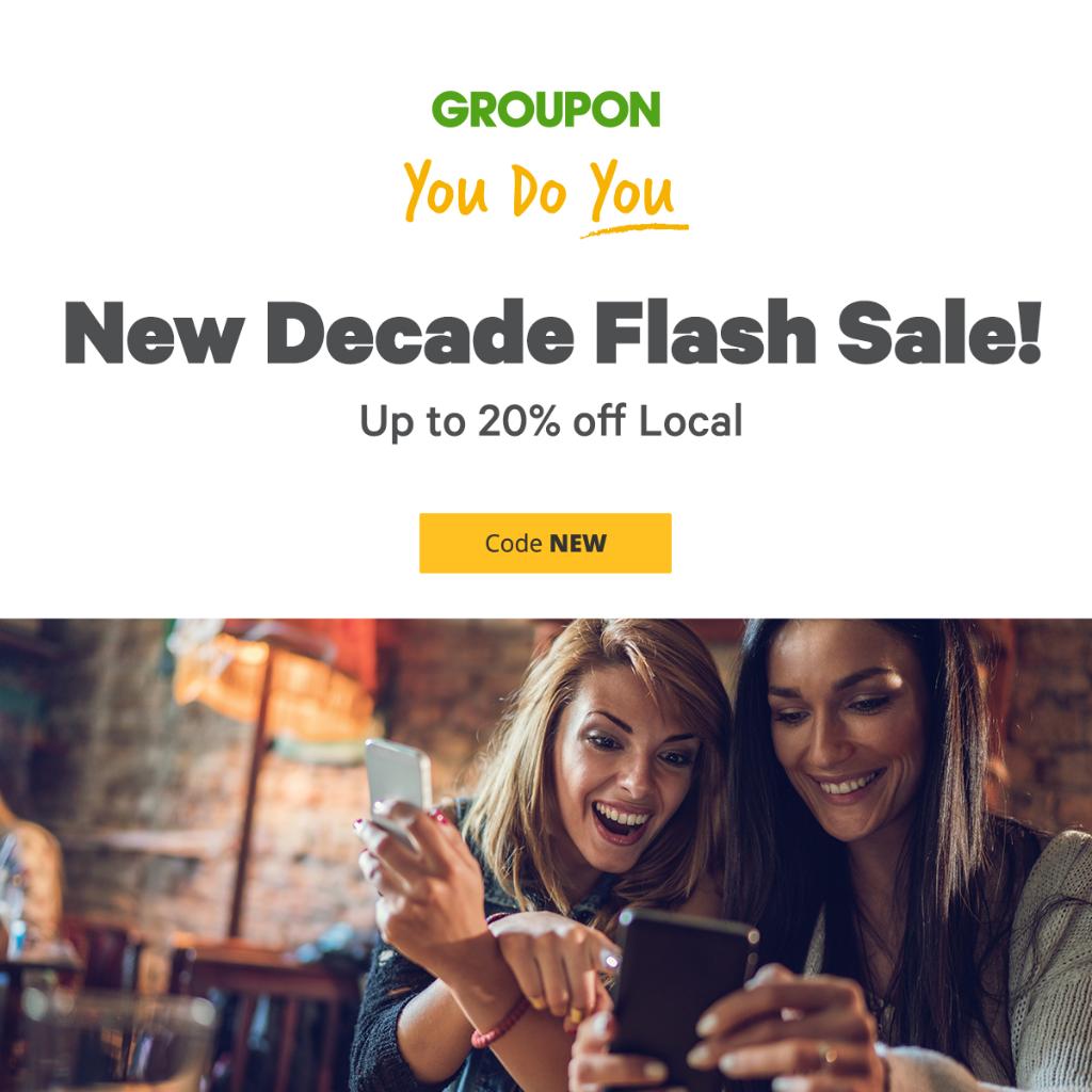 flash sale example Groupon