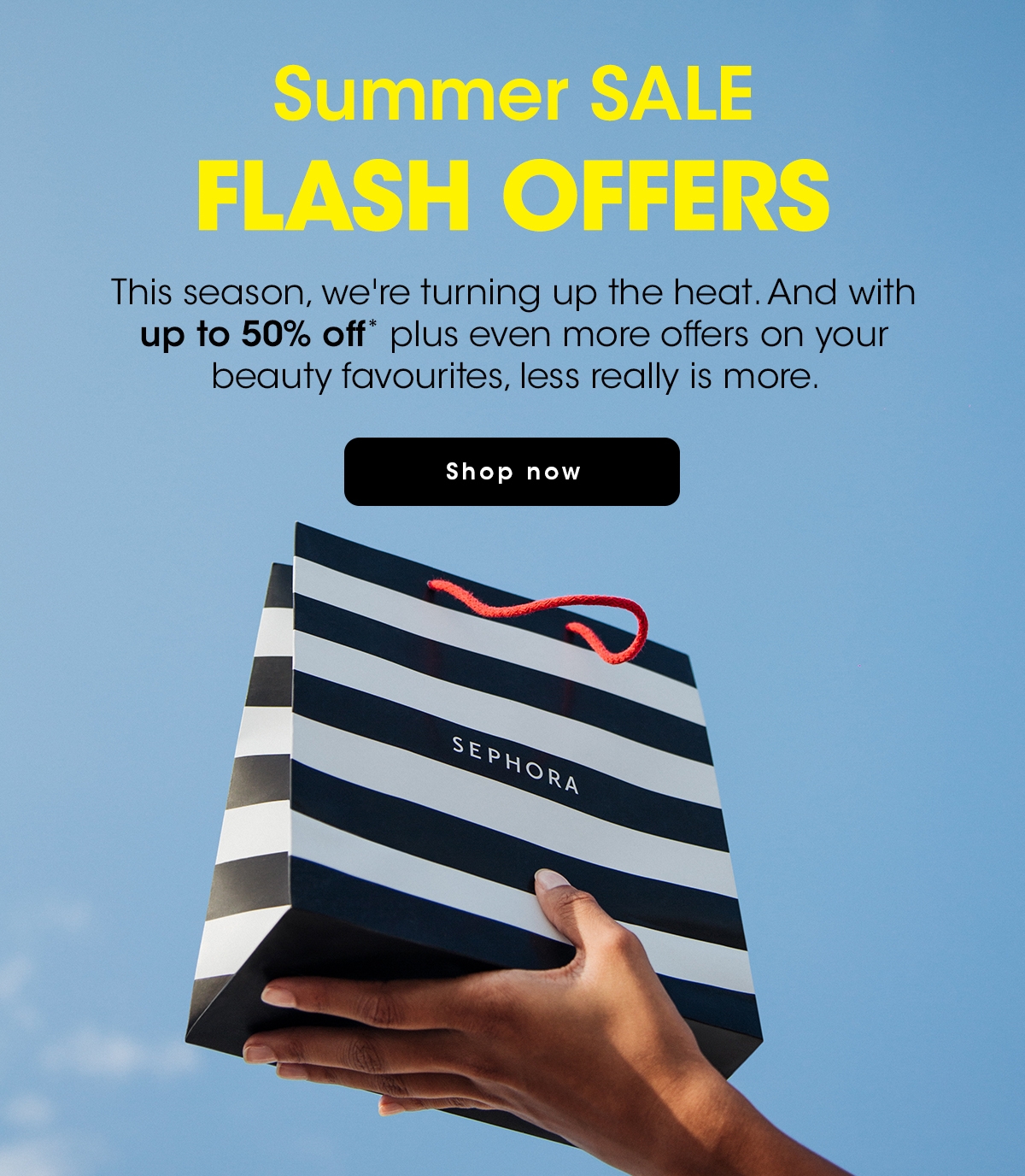 flash sale example Sephora