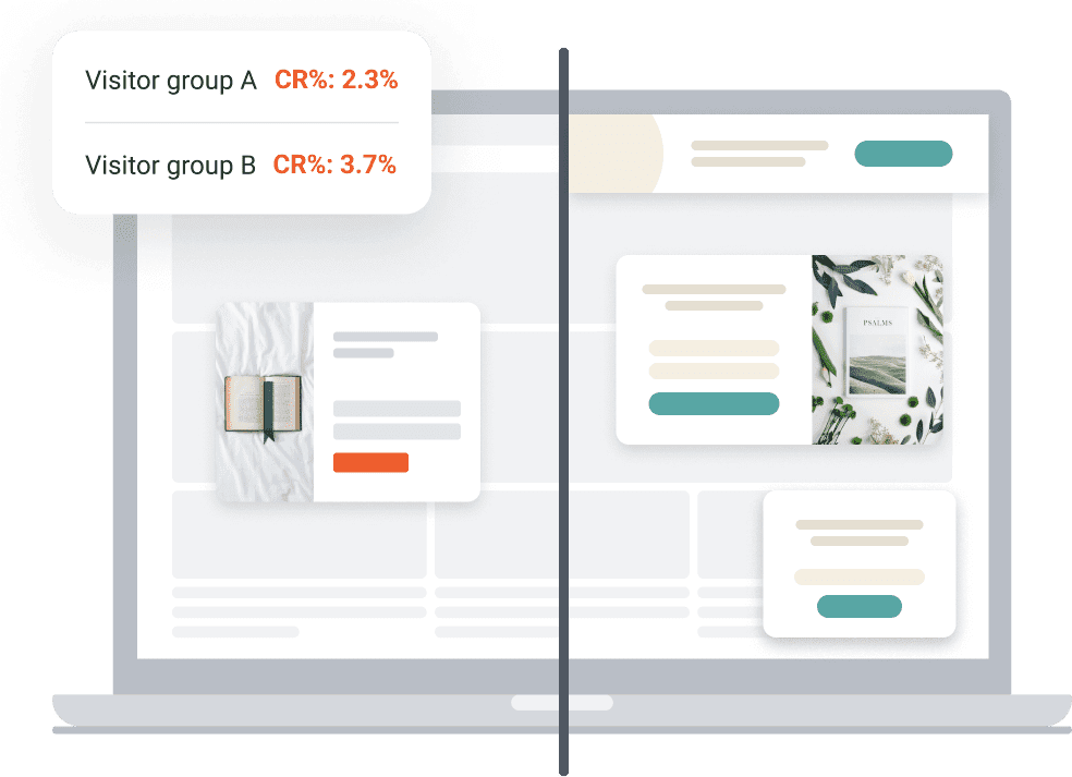 A/B testing is a key feature in OptiMonk