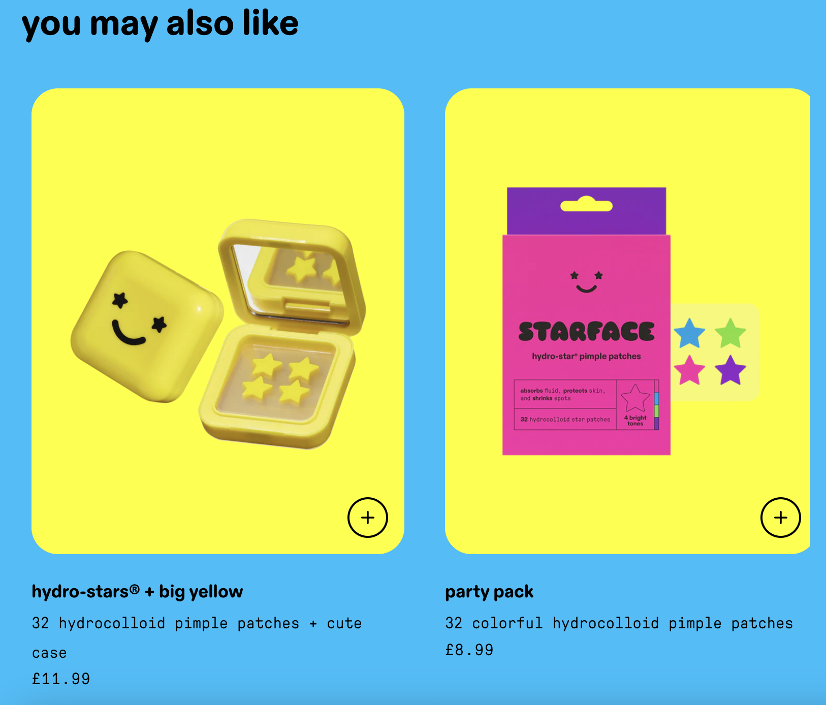 Starface you may also like section