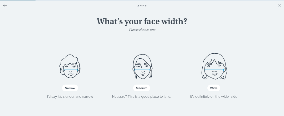 Zero-party data collection from Warby Parker